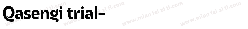 Qasengi trial字体转换